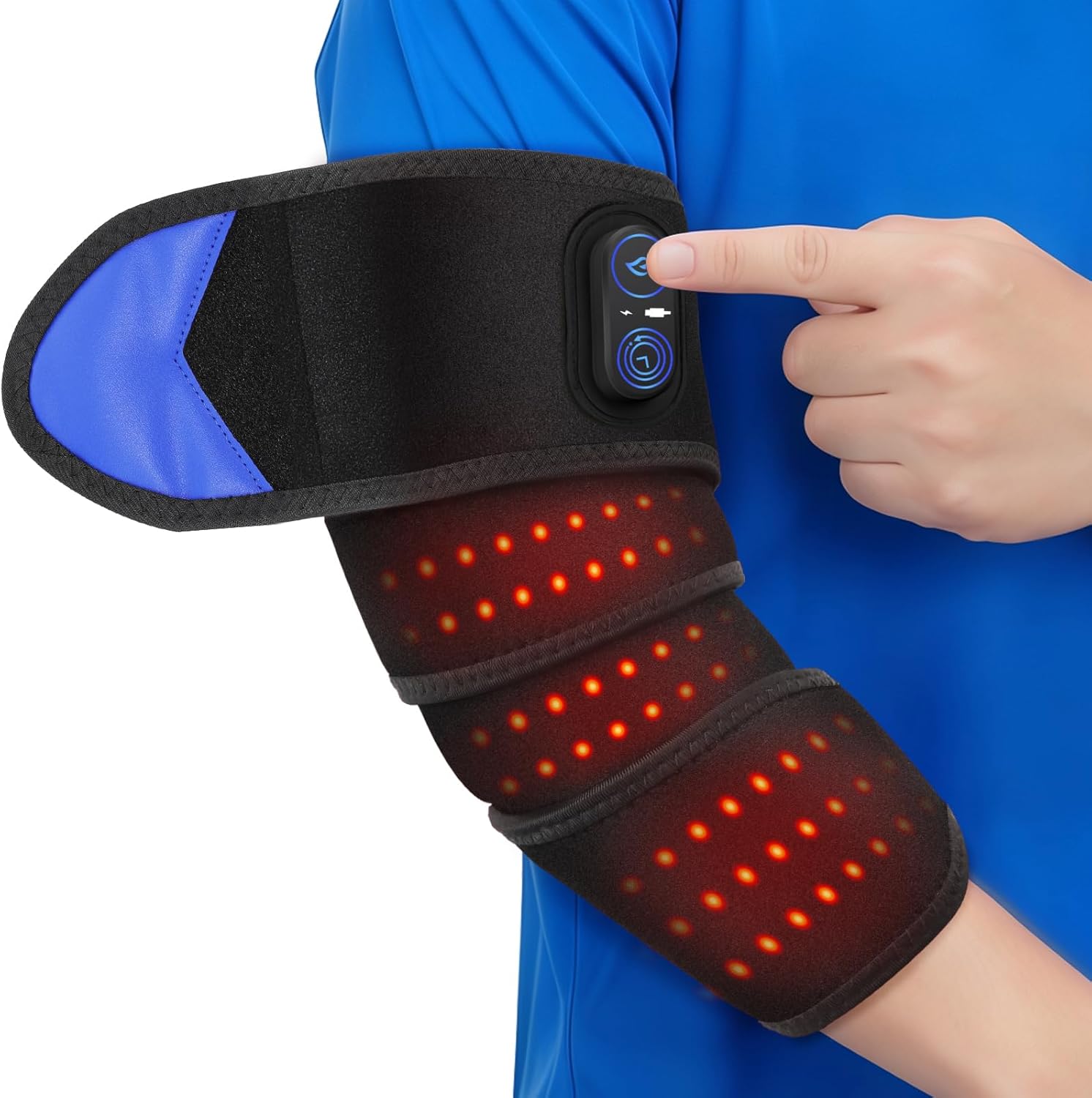 Detalle de BAISEMAIN Cordless Arm Heating Pad Wrap, 5000mAh Battery, 3 Heat Settings