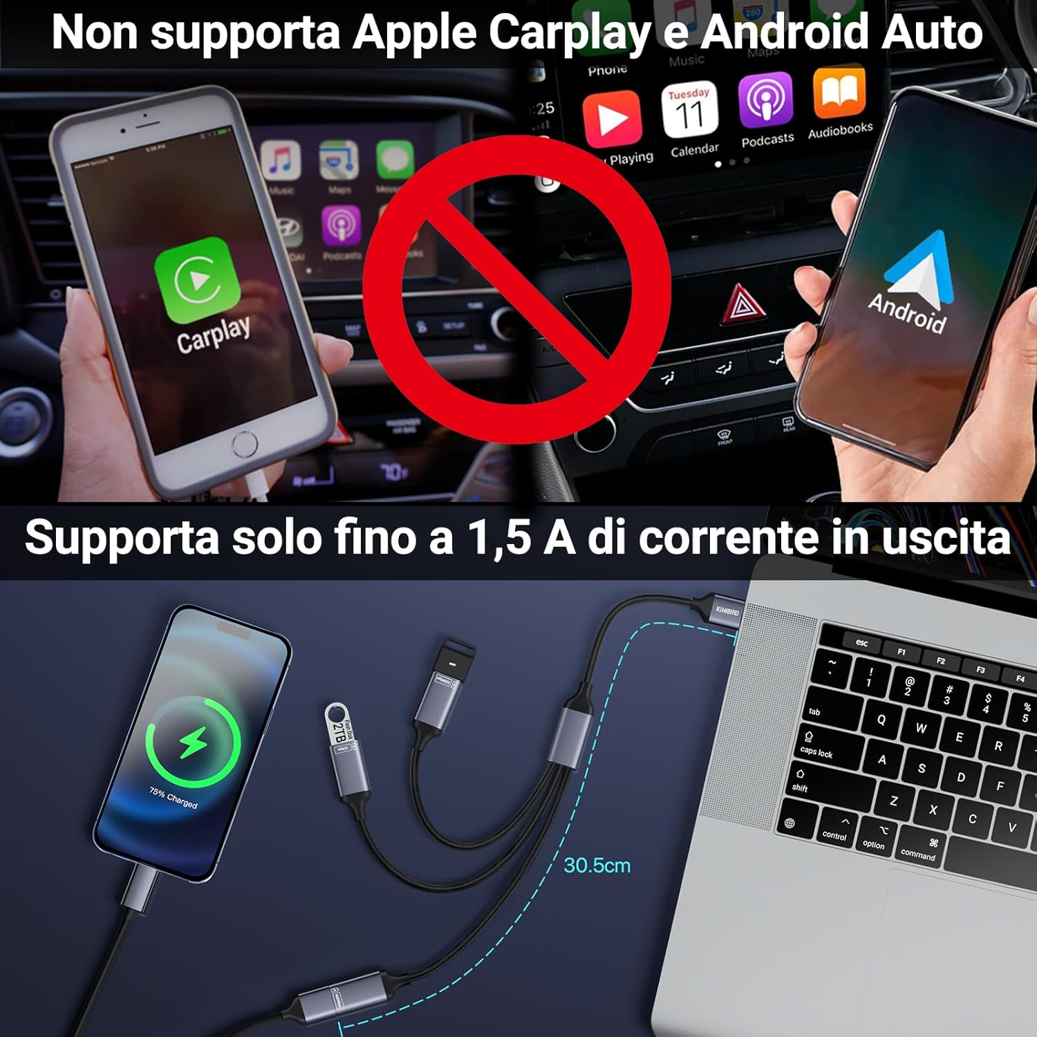 Thumbnail 6 de Sdoppiatore USB 3.0 3 in1: espansione veloce e versatile per PC, console e TV