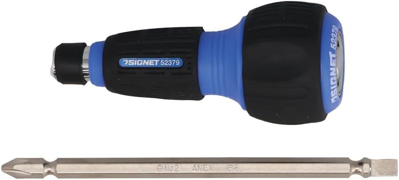 Thumbnail 2 de SIGNET(シグネット) 52379 ラウンドグリップラチェットドライバー 60ギア・135mmビット付属