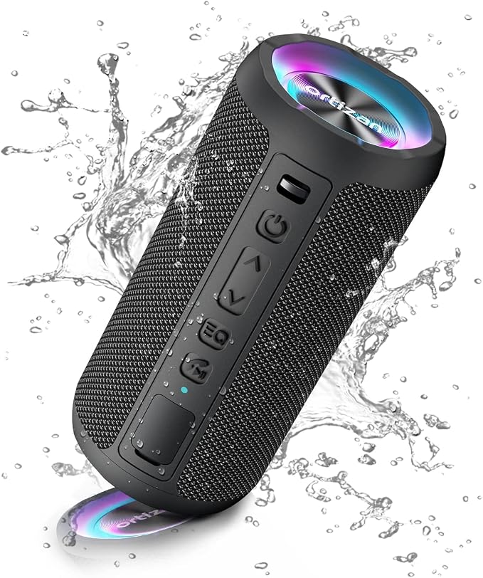 Detalle de Ortizan X10P Altavoz Bluetooth Potente, IPX7, 30H y Luz LED 🔊