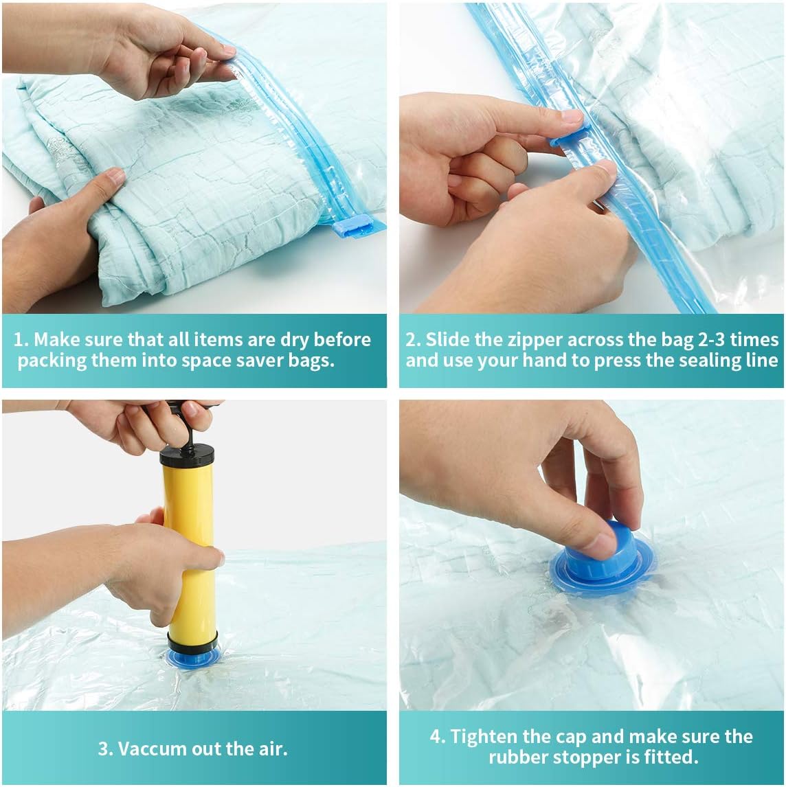 Thumbnail 5 de Bolsa para Vacio de Ropa QH7 🧳 Ahorra Espacio en tu Armario