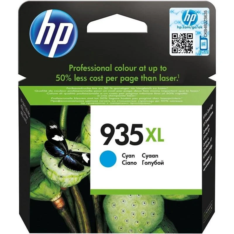 HP 935XL Cartucho Tinta Alta Capacidad Original Cian para OfficeJet Pro