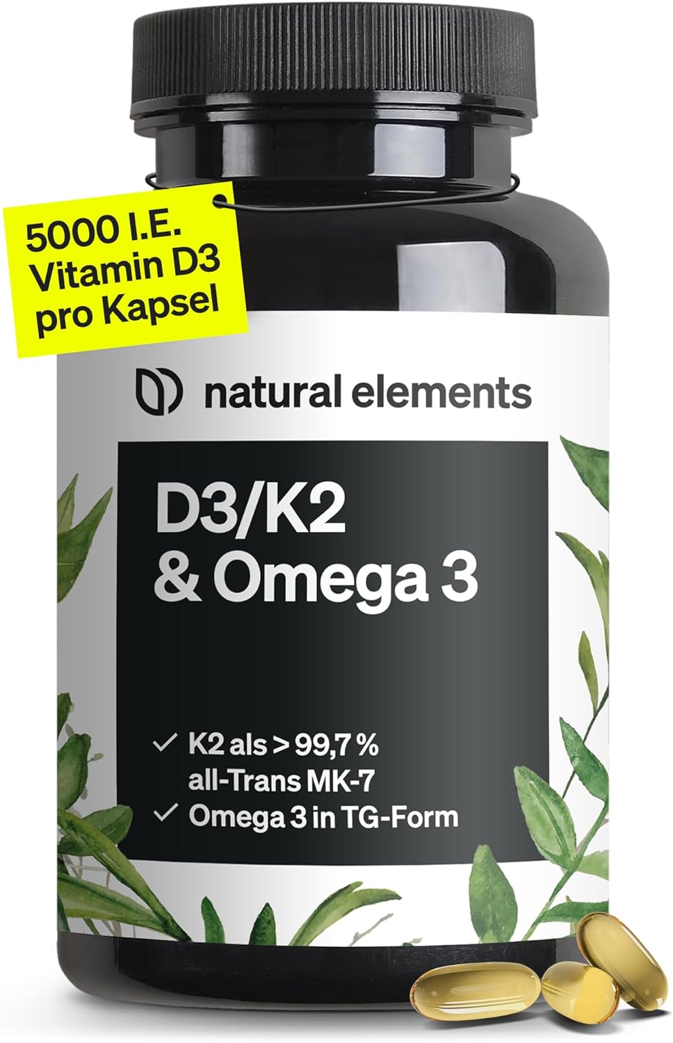 Detalle de natural elements Vitamin D3 K2 Omega‑3 — Nahrungsergänzungsmittel