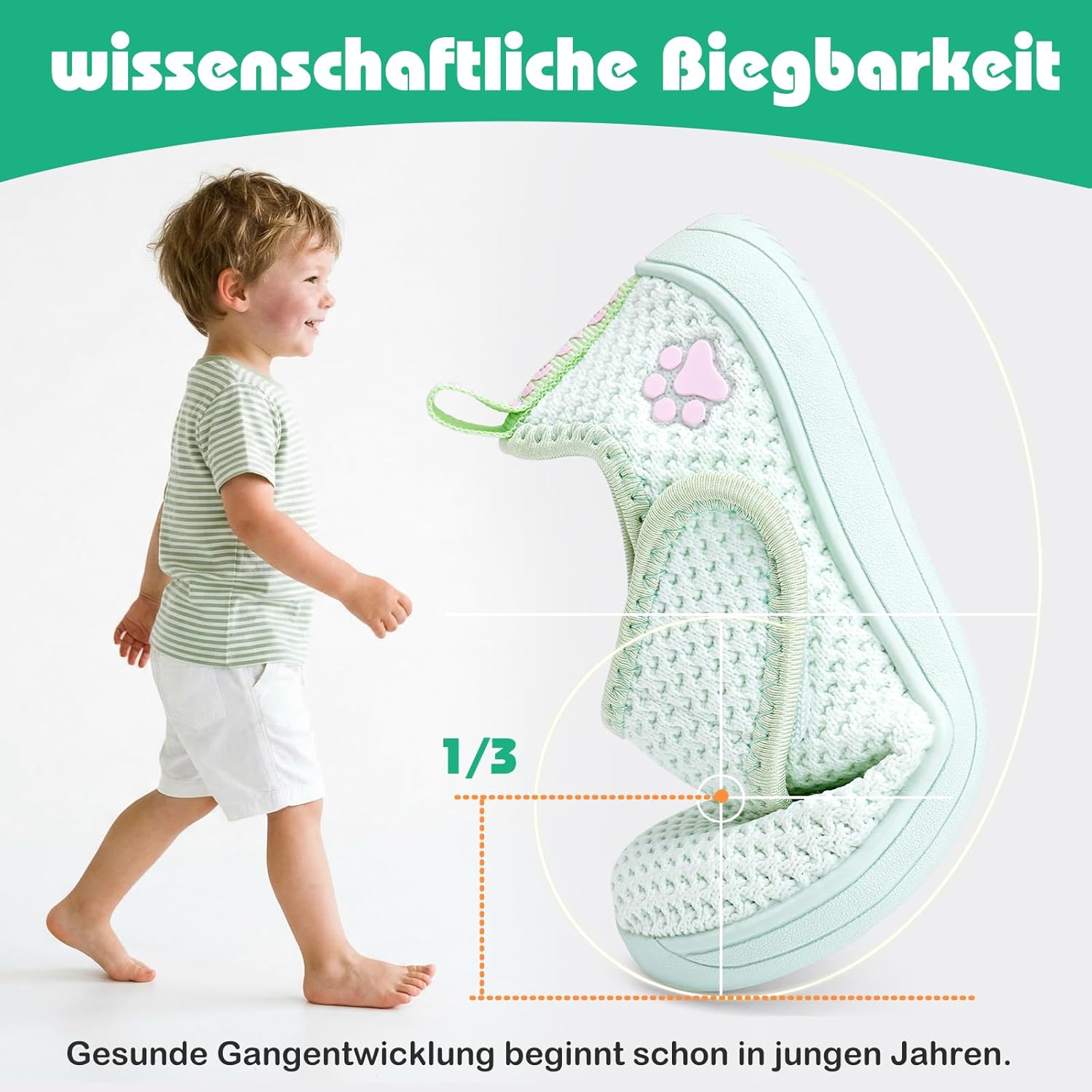 Thumbnail 3 de IceUnicorn Baby Barfußschuhe: Breite Kleinkind-Lauflernschuhe mit Anti-Rutsch-Sohle