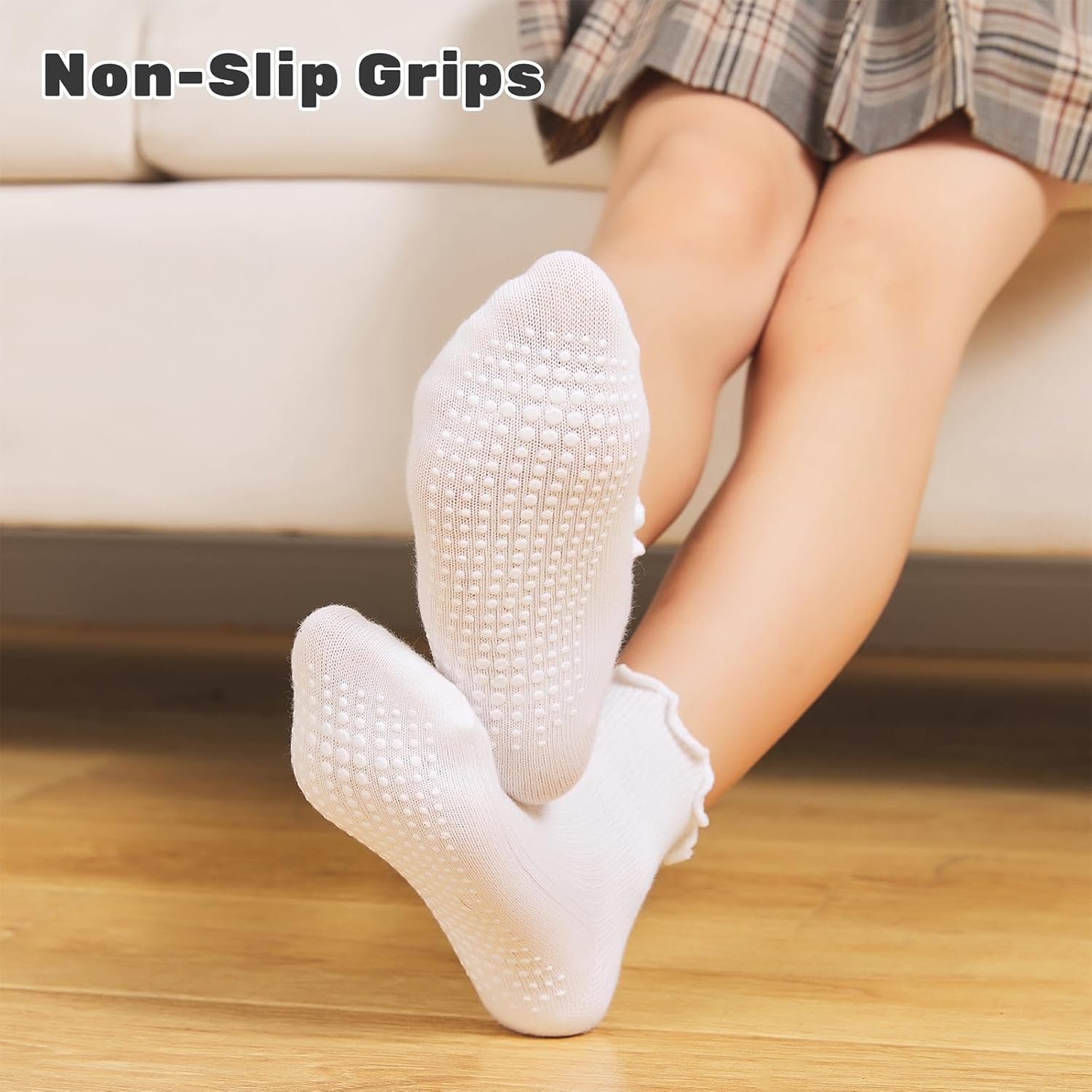 Thumbnail 1 de ANYANIME 6 Pairs Toddler Ruffle Socks 0-5T 👶