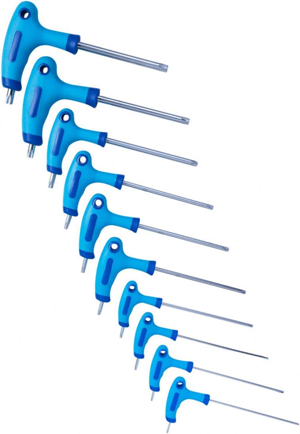 Detalle de Blue Spot Tools 12184 10 Piece T Handle Torx Key Set (T9-T50)