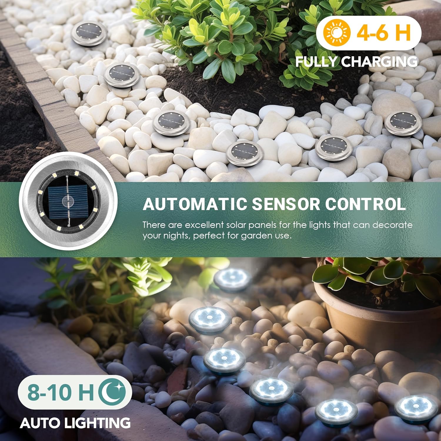 Thumbnail 5 de Solpex solar ground lights – 20 pack mini outdoor garden lights (cool white), IP65 waterproof