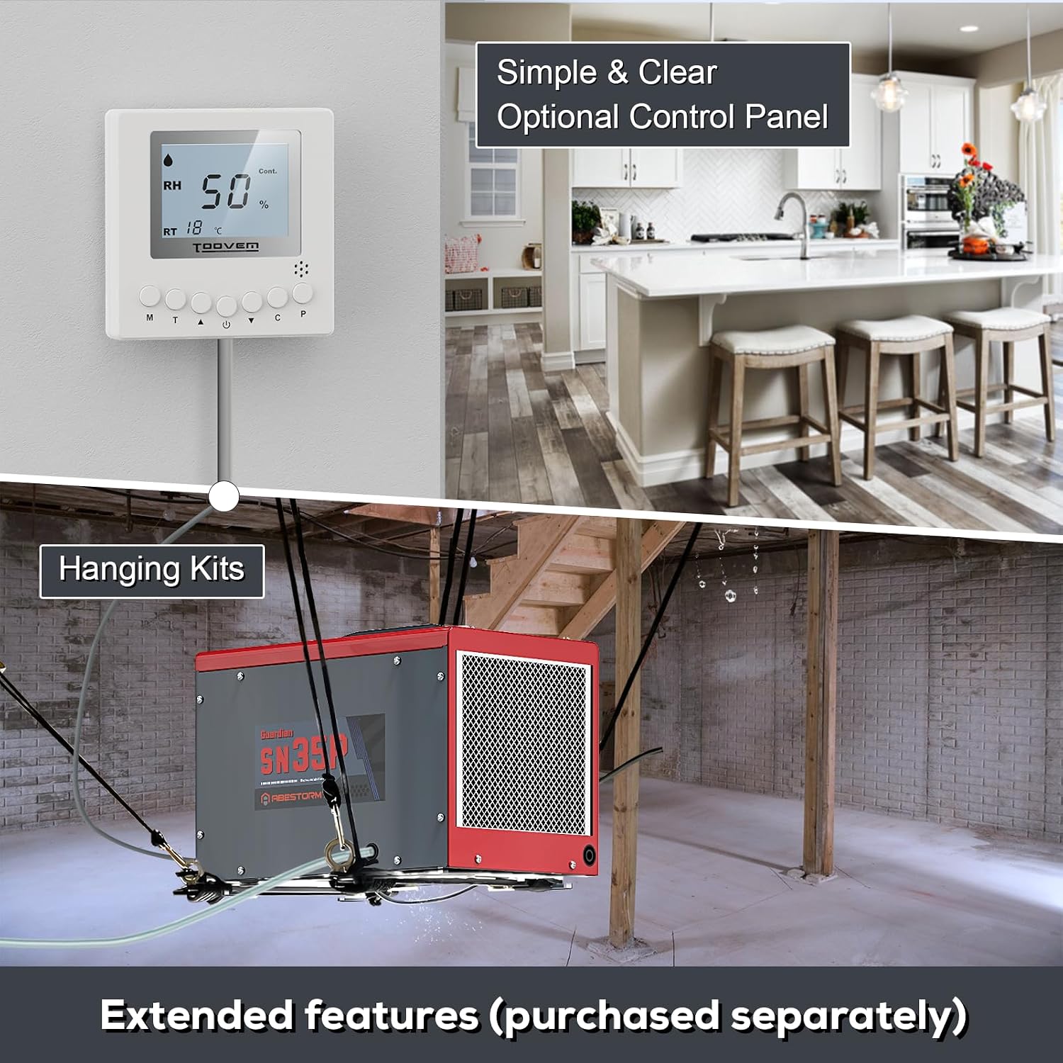 Detalle 1 de Abestorm SN35P Dehumidifier with Pump, Auto Defrost, 1,000 sq. ft.
