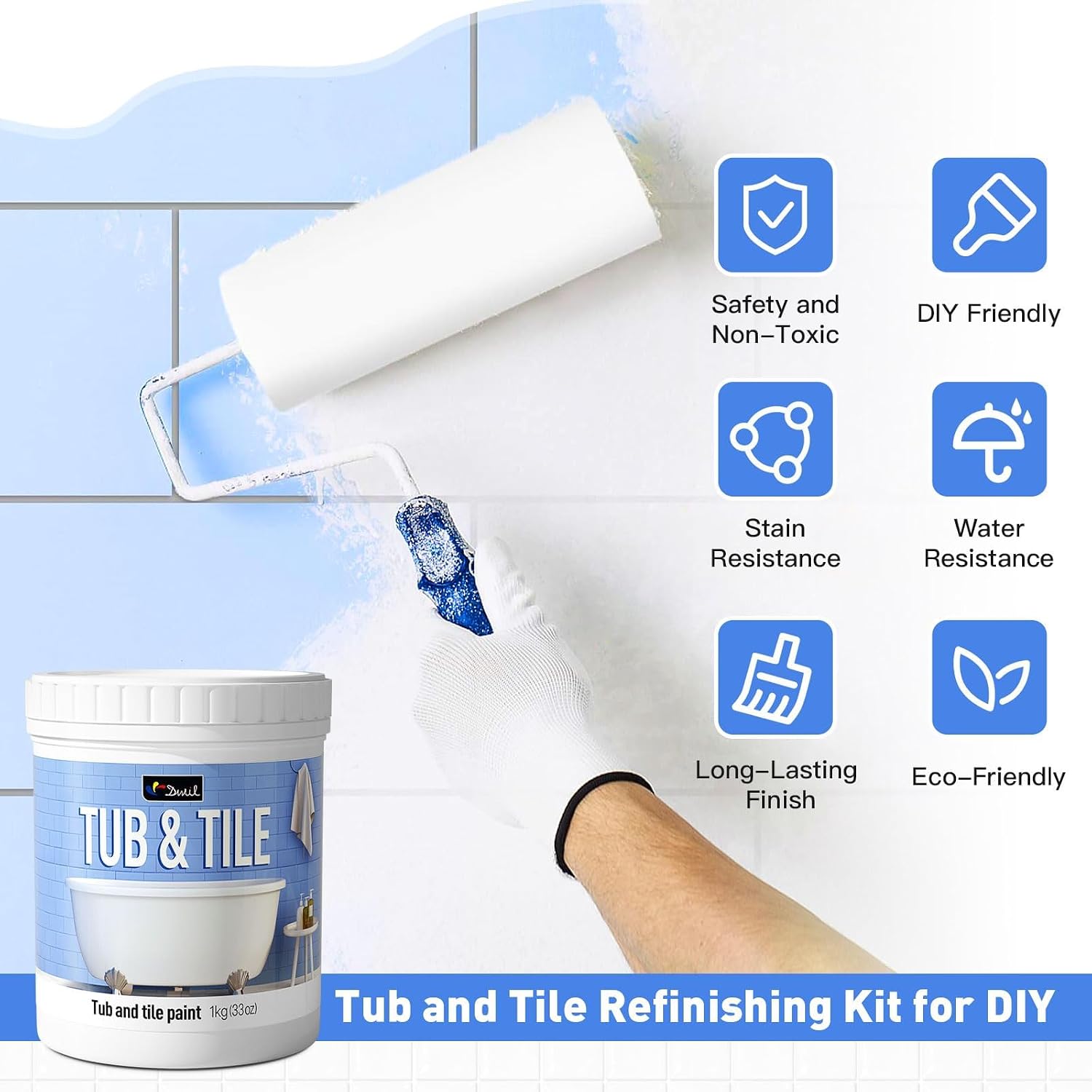 Thumbnail 6 de DWIL Tile Paint Refinishing Kit 16.5 oz