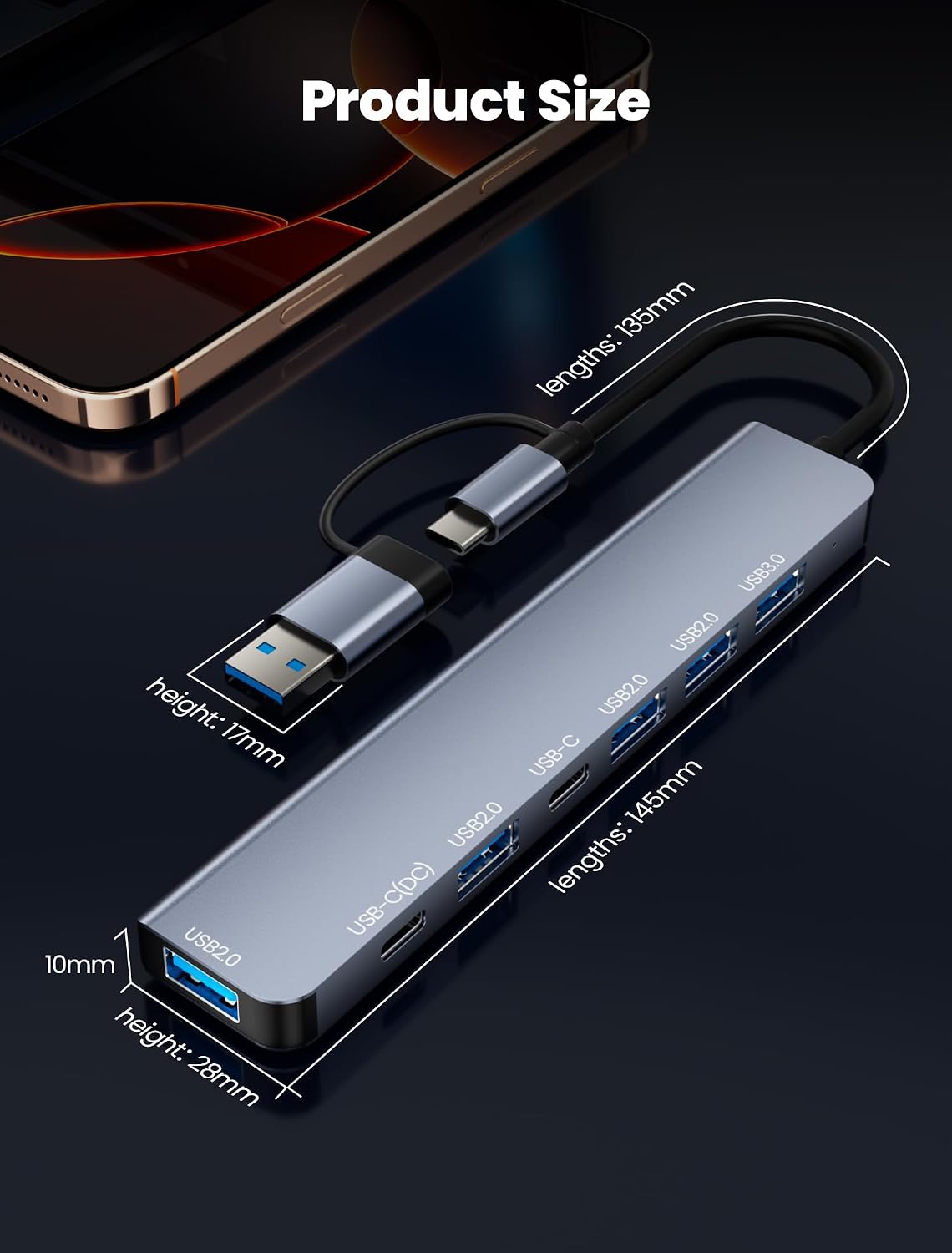 Detalle 2 de NEUTYPECHIC Hub Neutypechic 7-en-1 USB-C