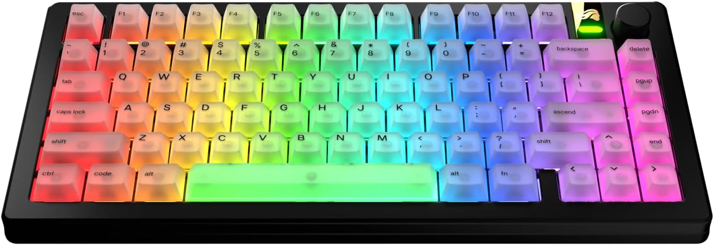 Detalle de Glorious Polychroma RGB Keycaps, Cherry Profile, Polycarbonate, US QWERTY