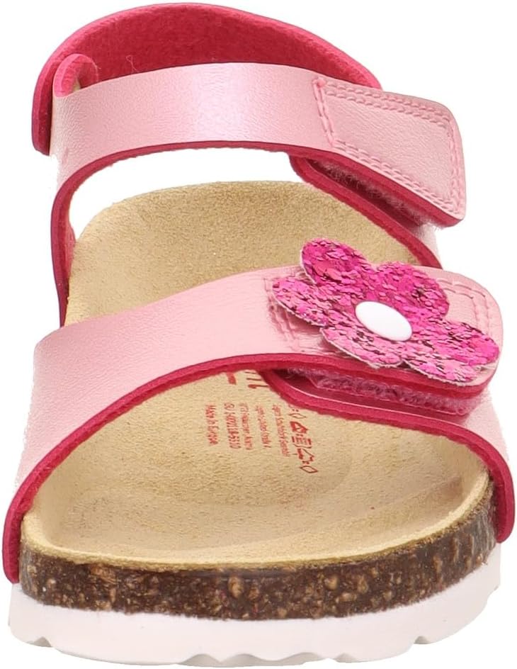 Thumbnail 1 de Superfit Mädchen Fussbettpantoffel Sandale mit Leder-Innensohle und 2 Klettverschlüssen