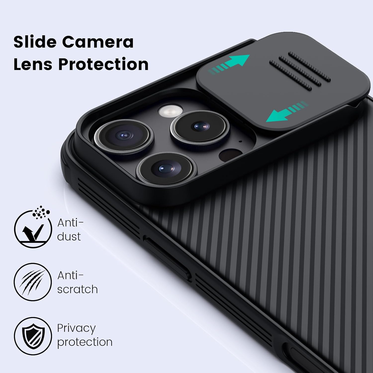 Detalle 2 de Nillkin Nillkin_Magsafe_SlidingCamera_16Pro Case for iPhone 16 Pro with MagSafe
