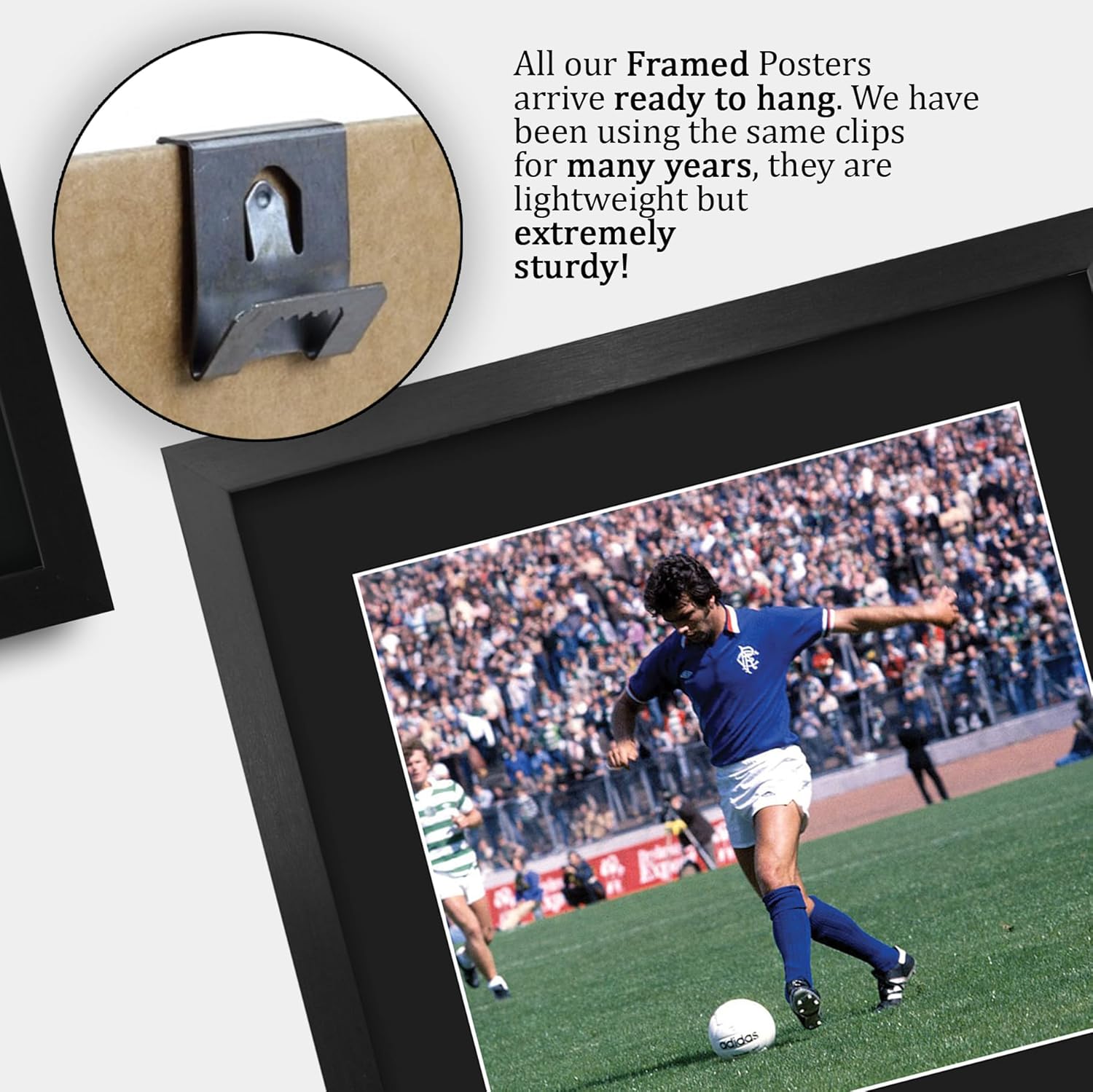 Thumbnail 4 de HWC Trading Davie Cooper Rangers A3 Portrait Framed Signed Autograph Picture