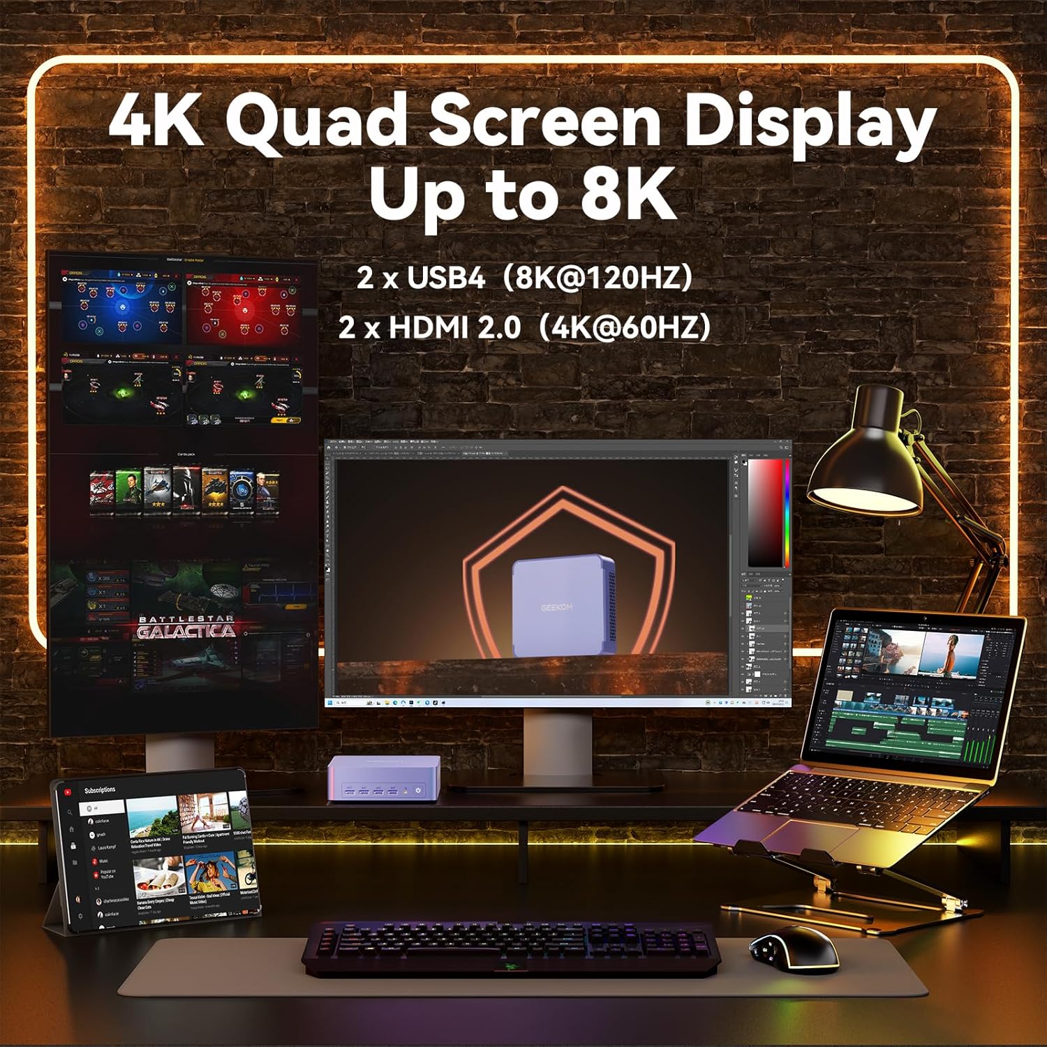 Thumbnail 6 de GEEKOM AX8 Max Mini PC Ryzen 7 32GB