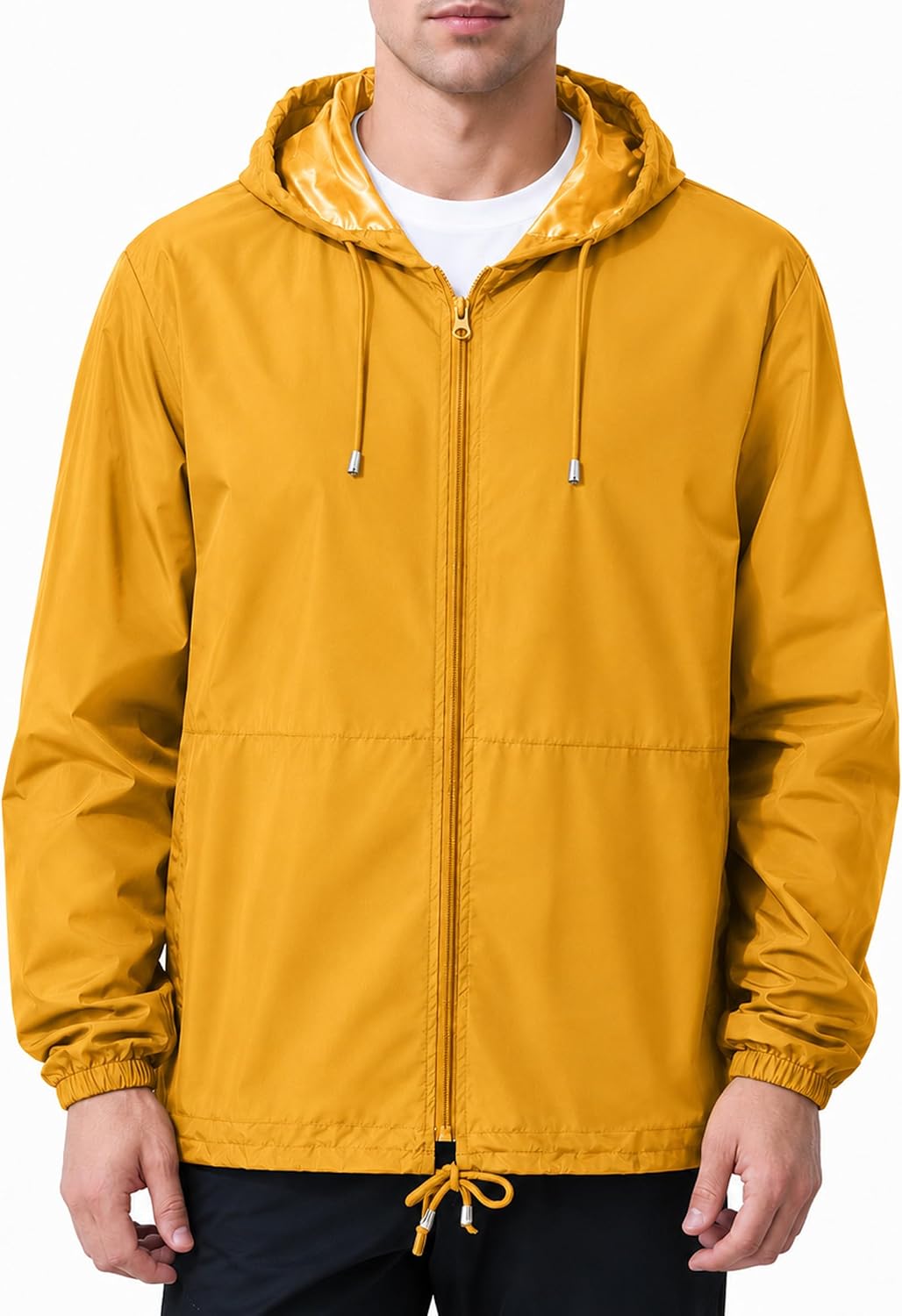 Detalle de Uposiut Men's Rain Jacket, 10,000 mm H₂O Rating
