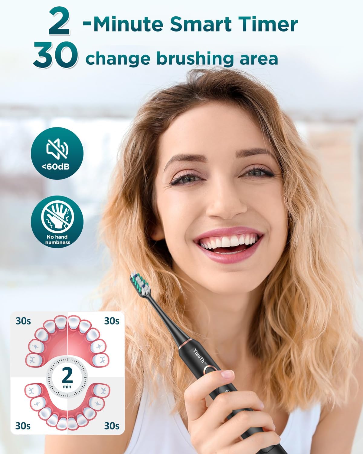 Thumbnail 4 de Sonic Electric Toothbrush 8 heads 🪥