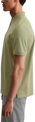 Detalle 2 de Marc O'Polo Herren Kurzarm-Poloshirt aus Bio-Baumwolle Regular Fit – Olive, XXL