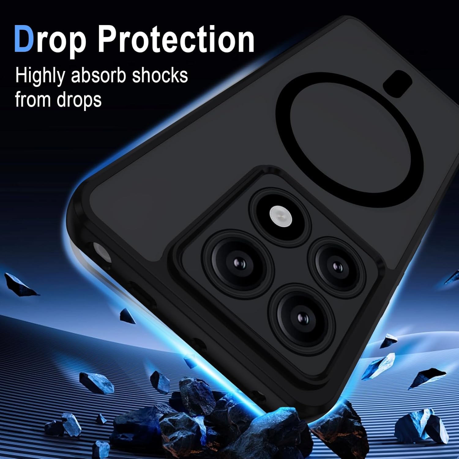 Thumbnail 1 de XTCASE Coque magnétique pour Xiaomi 14T — Étui translucide en PC dur et TPU antichoc