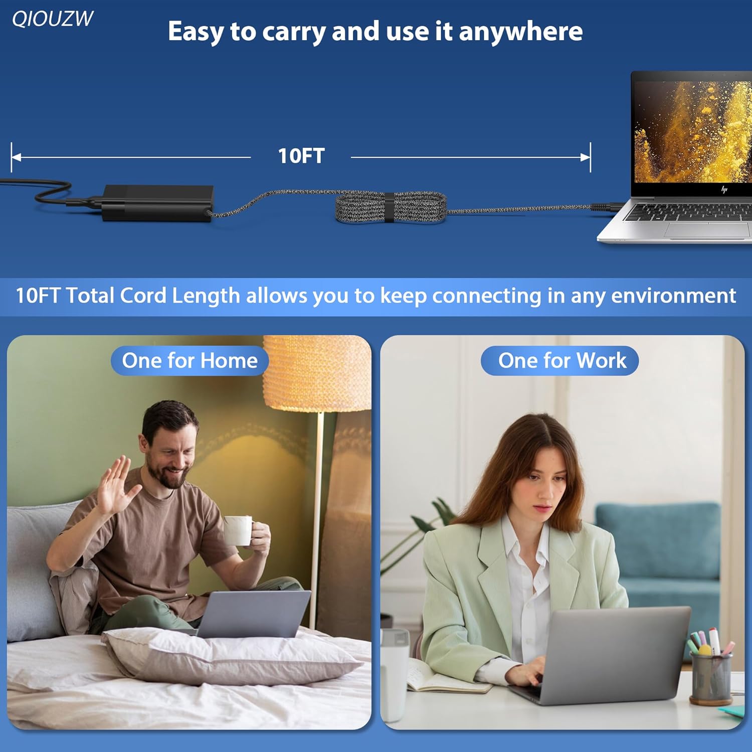 Thumbnail 5 de QIOUZW New Slim 65W USB C Laptop Charger