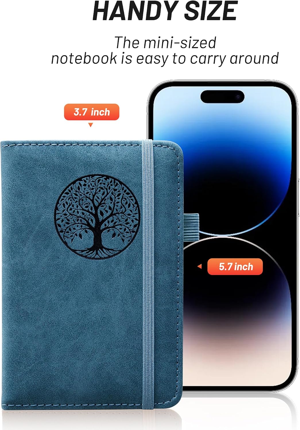 Detalle de BIYUNRO Pocket Notebook, A6
