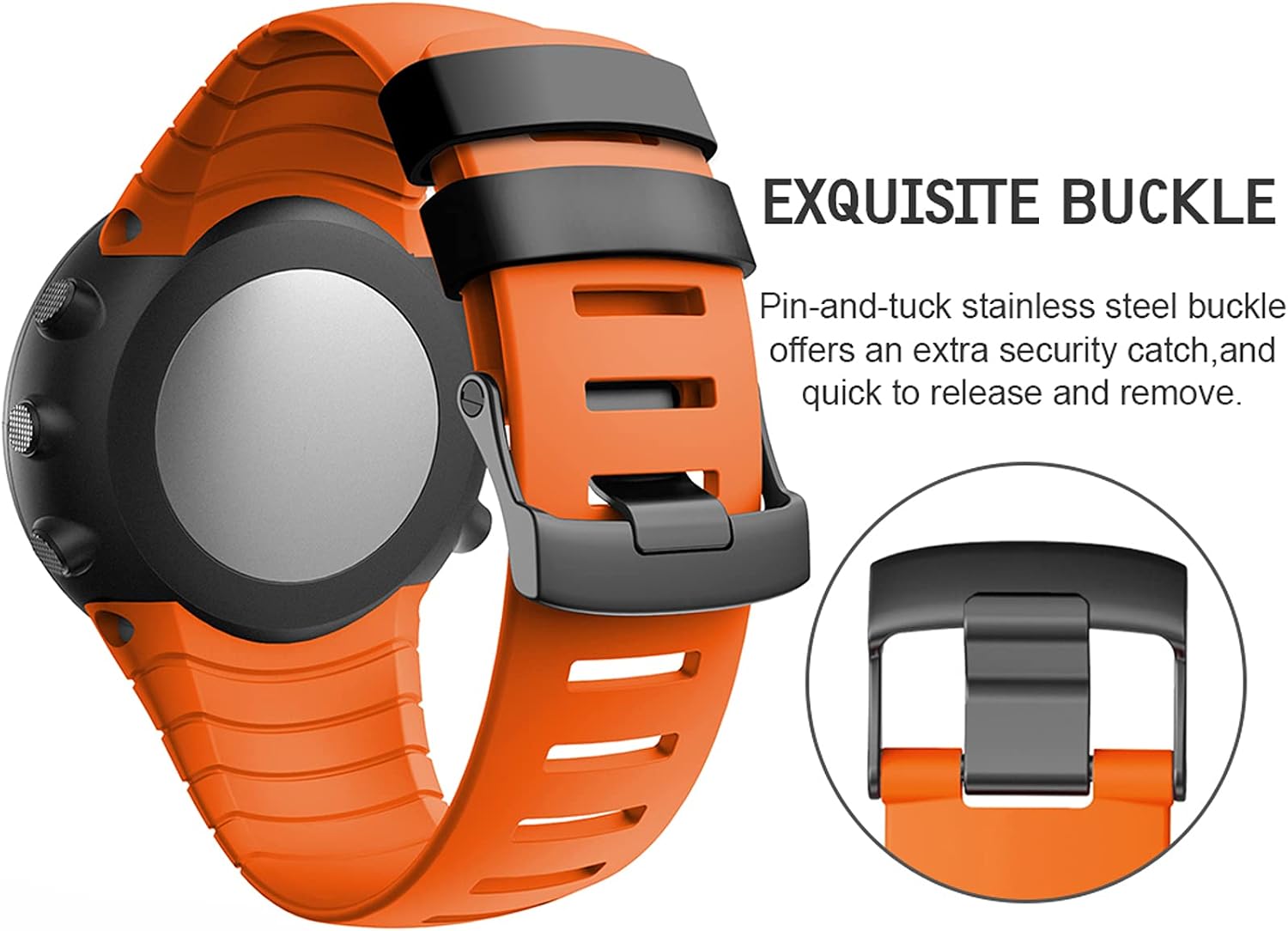 Detalle 2 de ANBEST cinturino sportivo TPU per Suunto Core