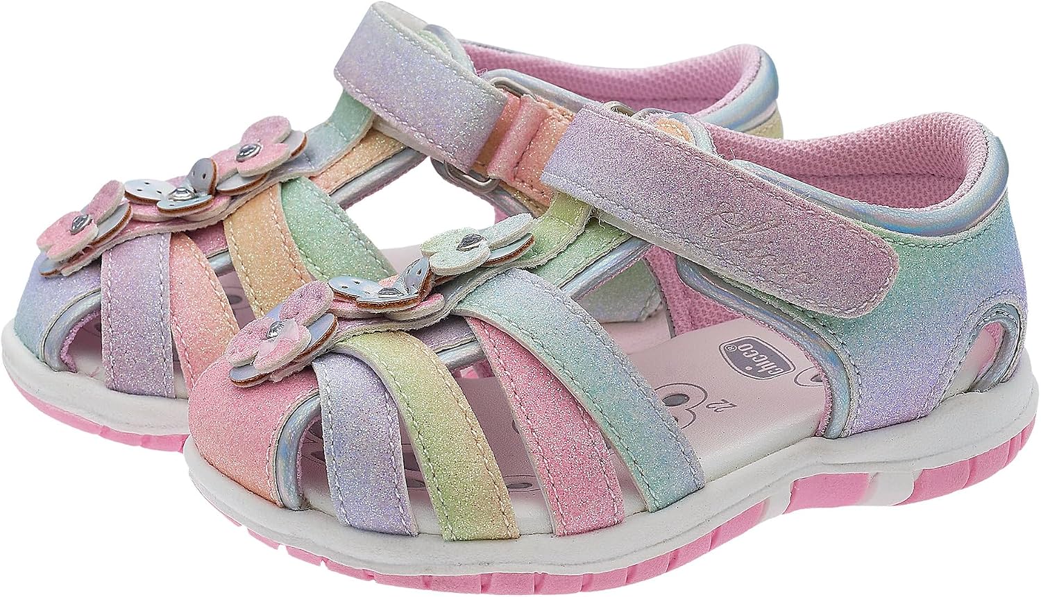 Detalle de Chicco Sandali Ragnetto Bambina: Scarpe estive con chiusura a strappo, comode e versatili