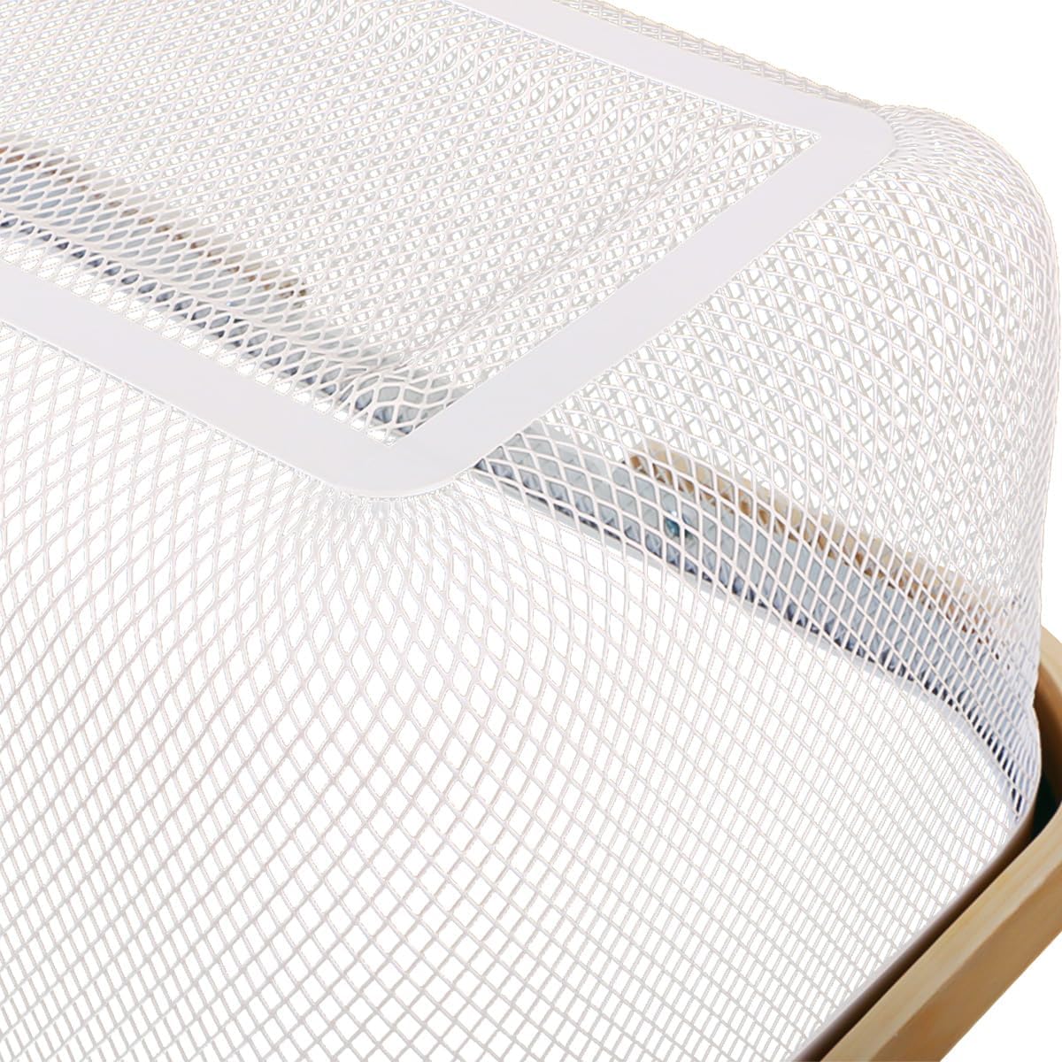 Thumbnail 6 de Ymeibe Mesh Harvest Basket with Bamboo Handle