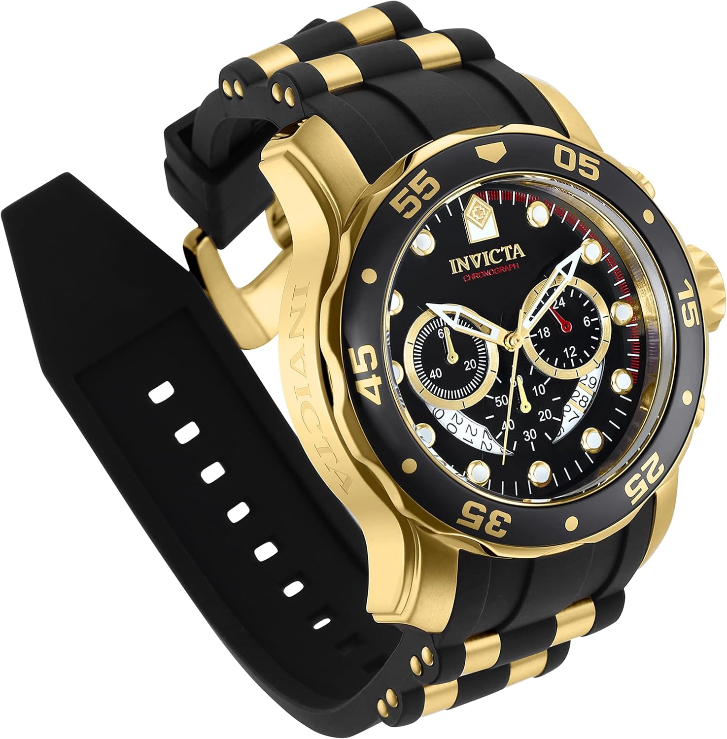 Detalle de Invicta Pro Diver 6981 — Montre homme quartz, acier inoxydable, 48 mm