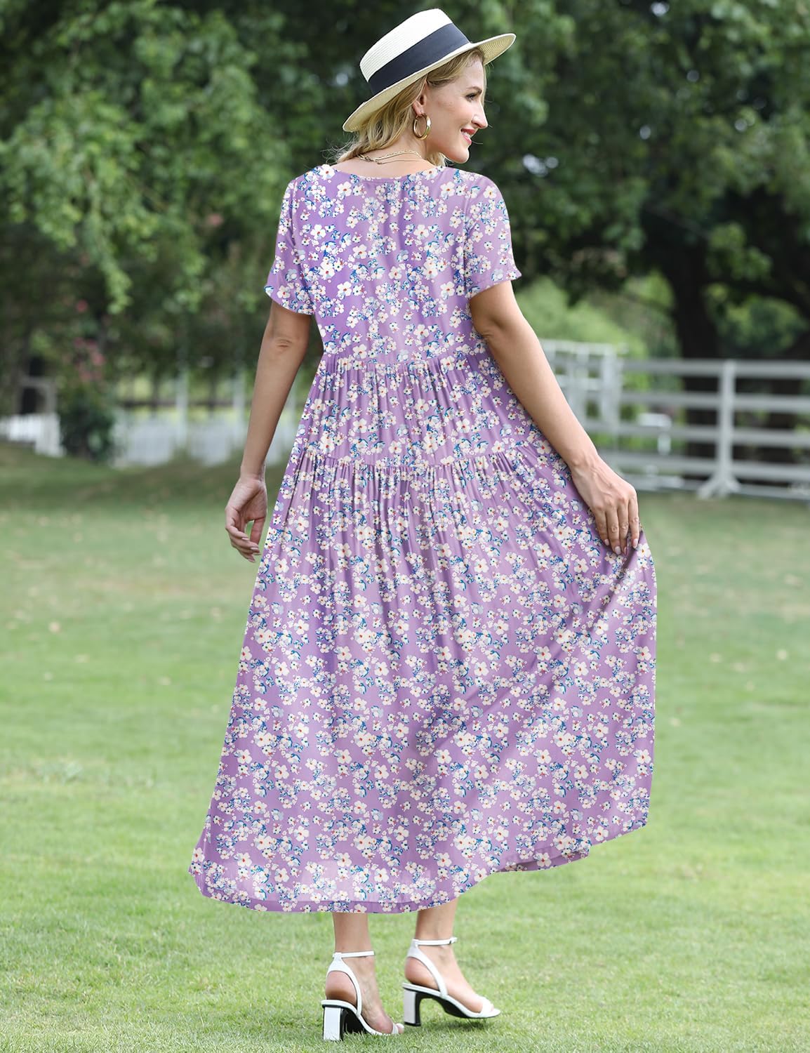 Detalle 2 de YESNO EJF Bohemian Floral Maxi Dress