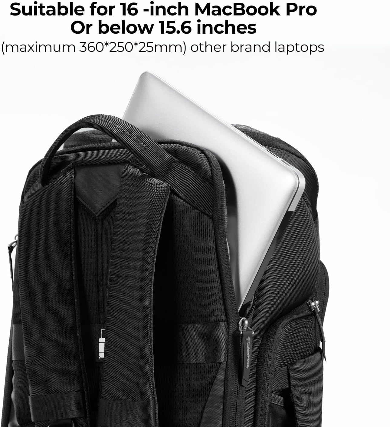 Thumbnail 6 de K&F CONCEPT Kamerarucksack (25 l) mit 15,6-Zoll-Laptopfach – Fotorucksack für Canon/Nikon/Sony & DJI Mavic, Grau
