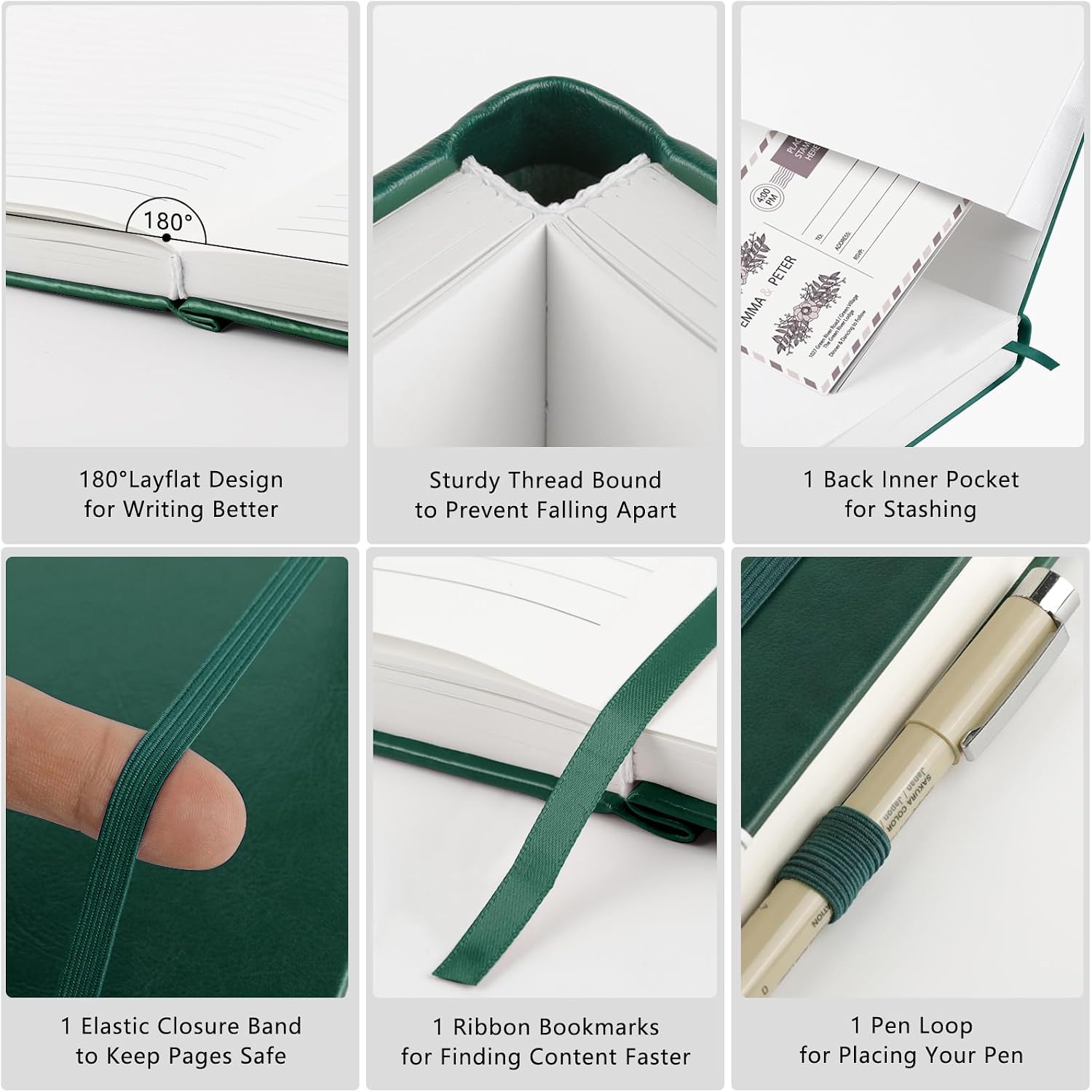 Detalle de YIEO Notebook A5 396 Pages