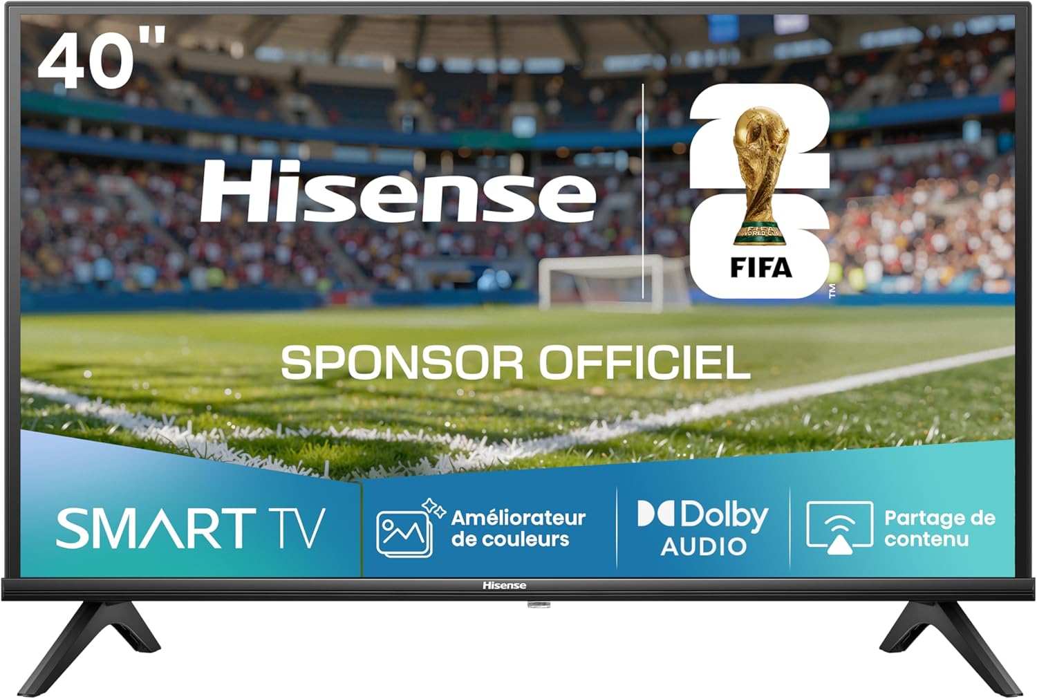 Hisense 40A4Q (2025) : téléviseur connecté 40 pouces Full HD avec VIDAA OS, Mode Sport IA et Dolby Audio
