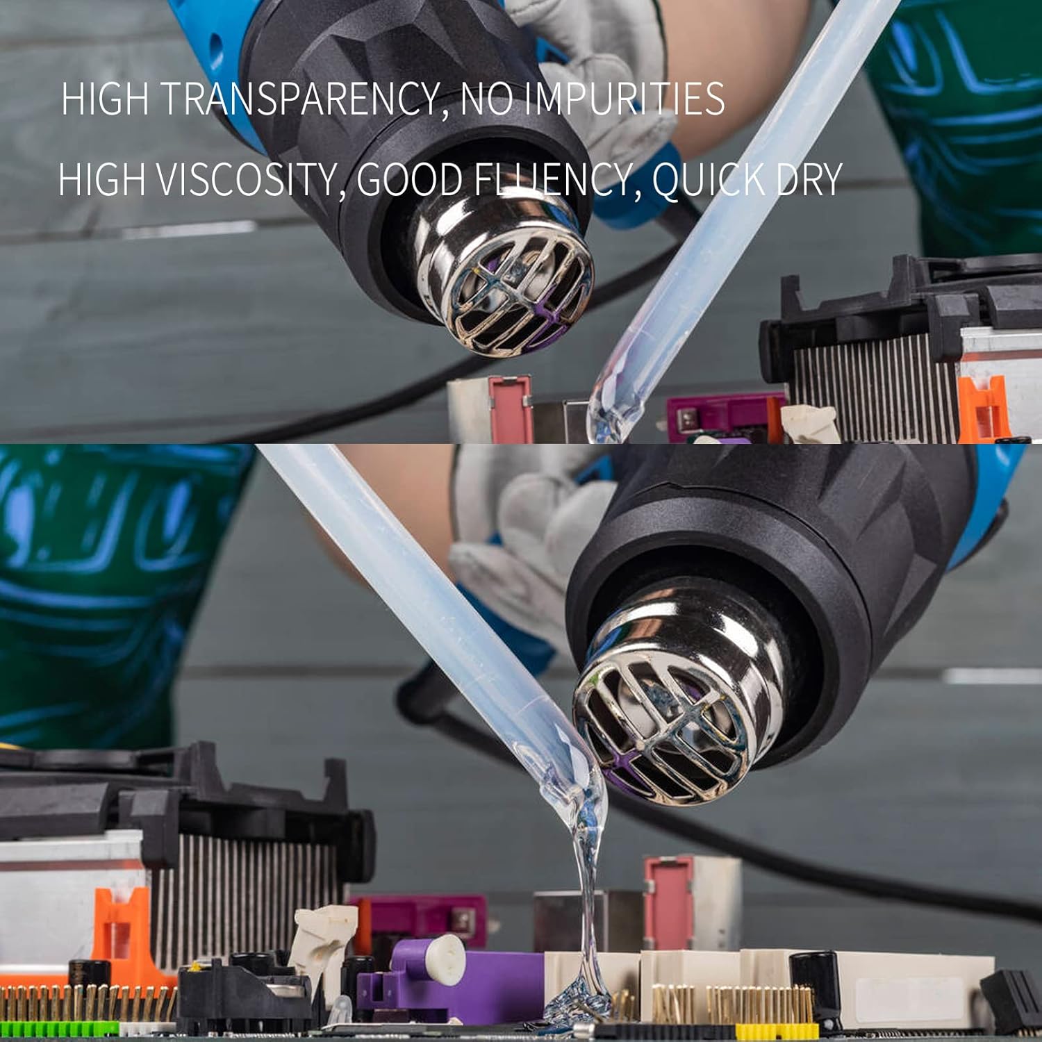 Thumbnail 5 de Beeway Heißklebepatronen 55 Stück, 11 mm Ø x 100 mm – transparente, schnelltrocknend