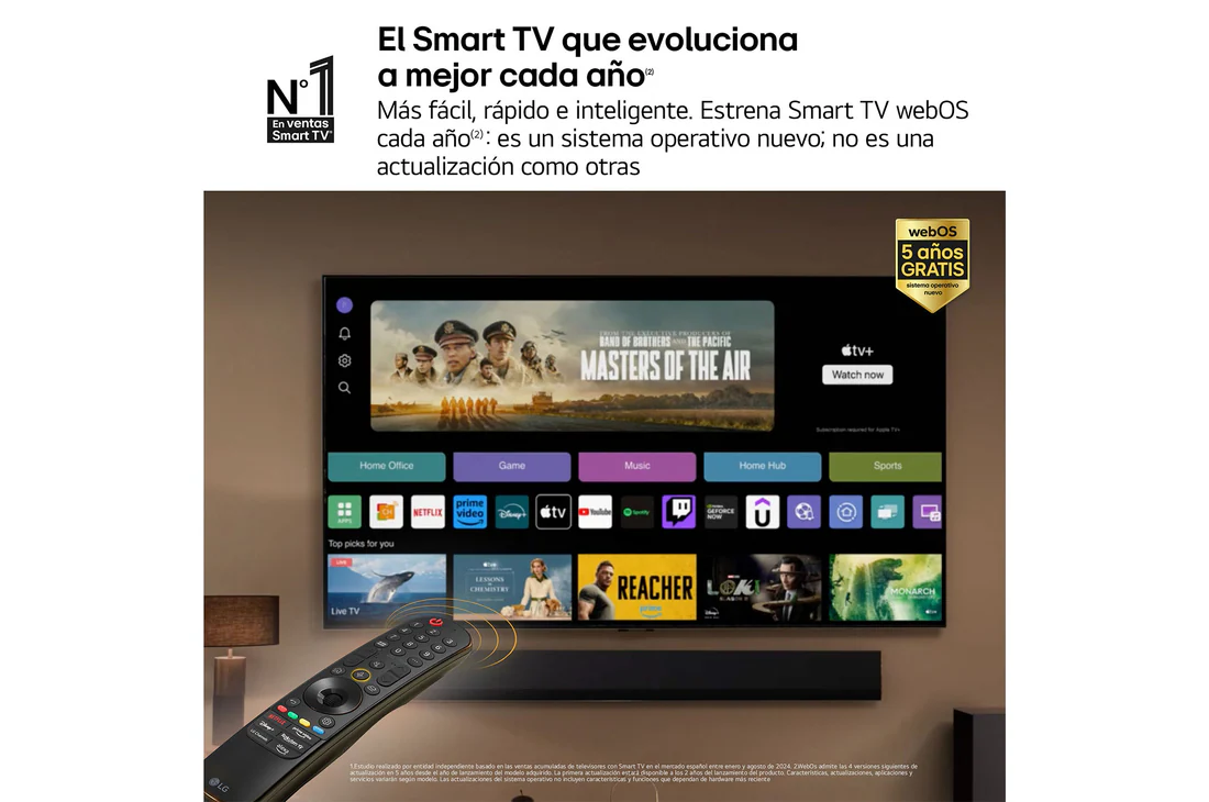 Thumbnail 5 de LG OLED65G45LW 65" OLED evo AI G4 4K 2024 — Smart TV 📺