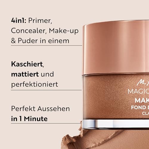 Detalle 2 de M. Asam Magic Finish Make Up Mousse Classic (30 ml) – 4-in-1 Make-up, Primer, Concealer & Puder
