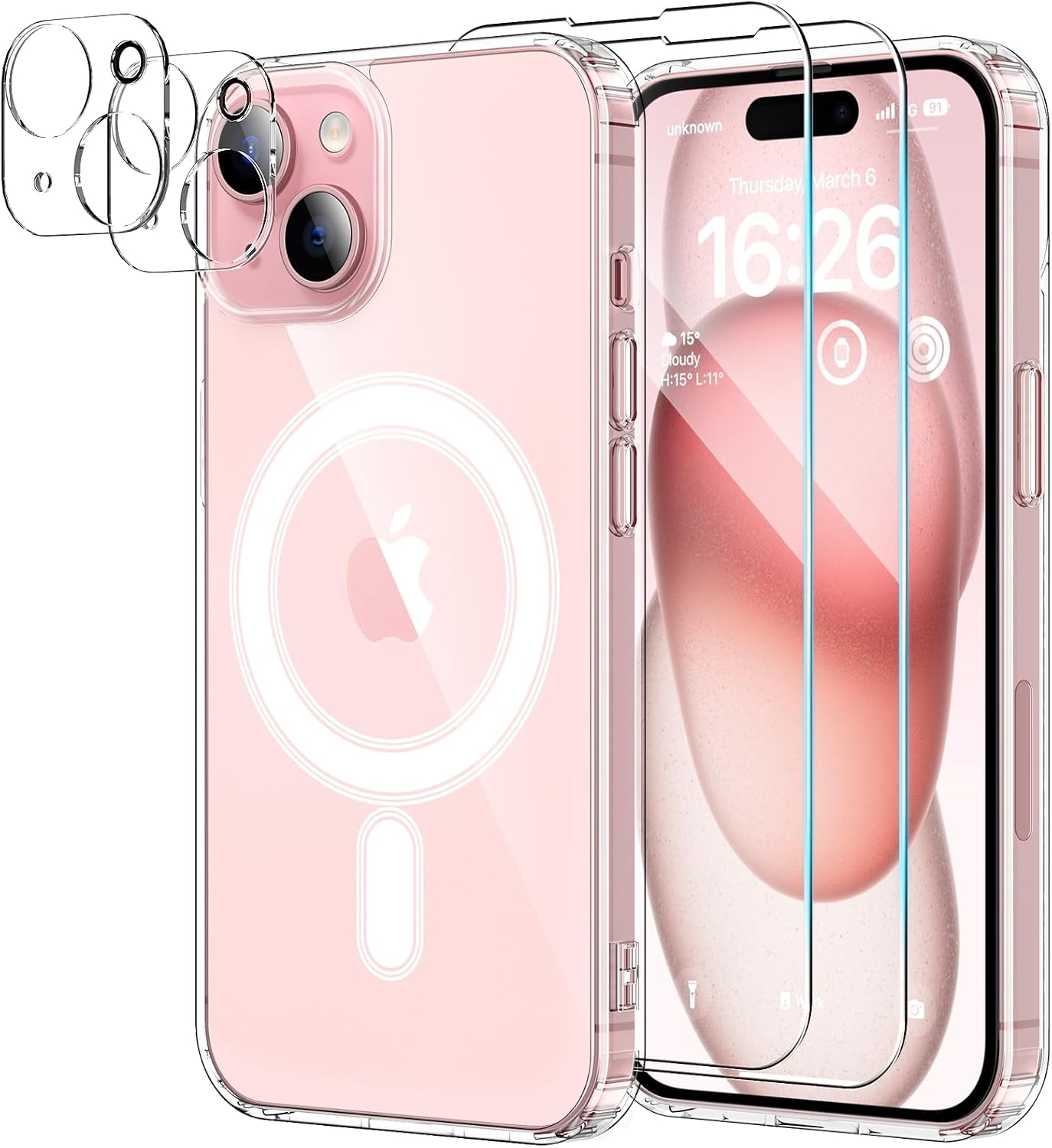Detalle de iPhone 15 magnetic case 6.1 inch