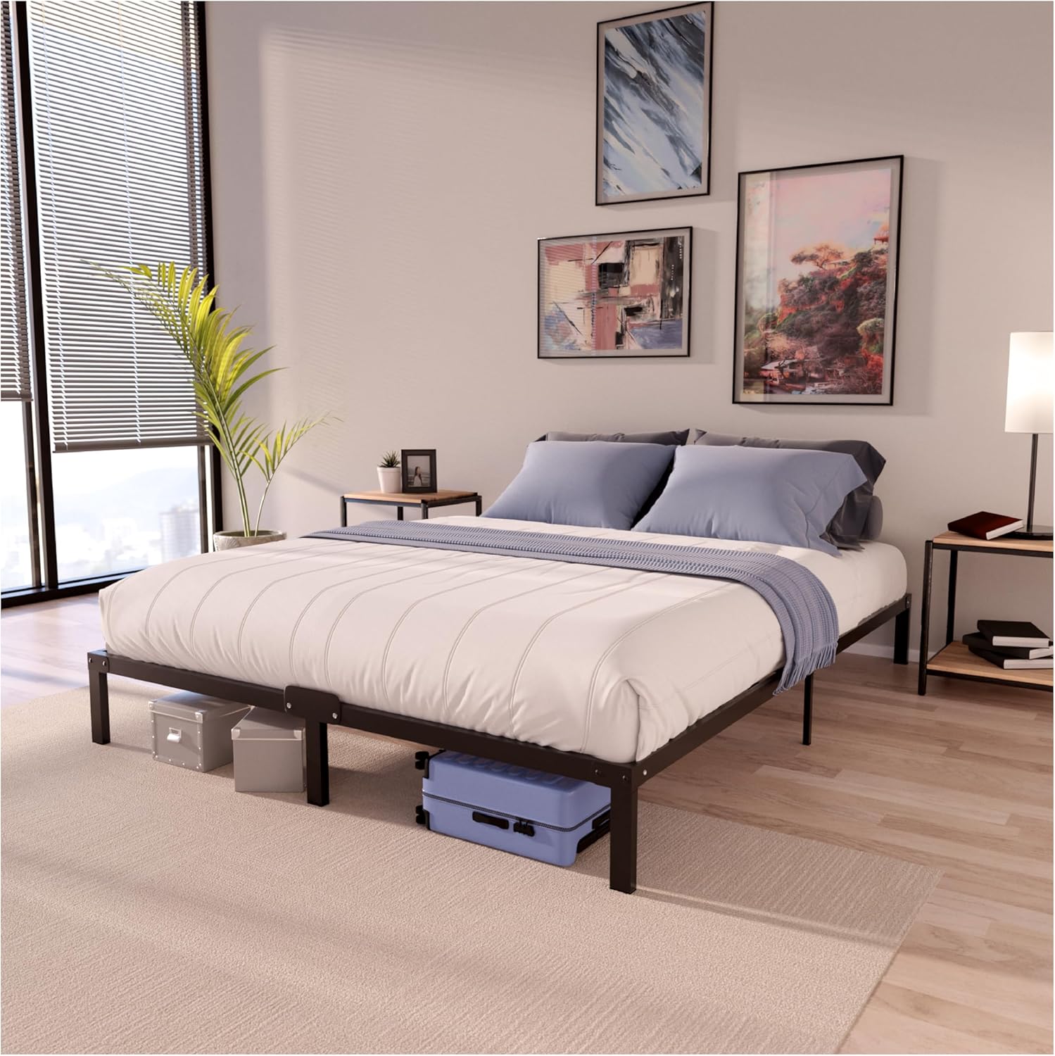Thumbnail 6 de Dreamzie Small Double Metal Bed Frame 120x200 with 35cm Storage