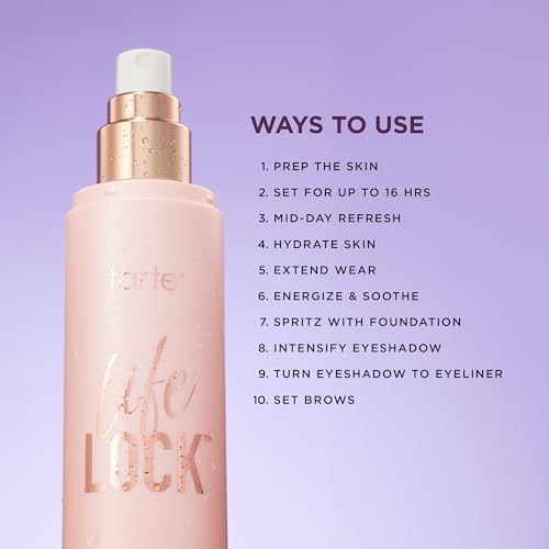 Thumbnail 6 de tarte life lock hydrating setting spray — 10-in-1 Weightless Mist to Hydrate & Lock Makeup (Travel Size)