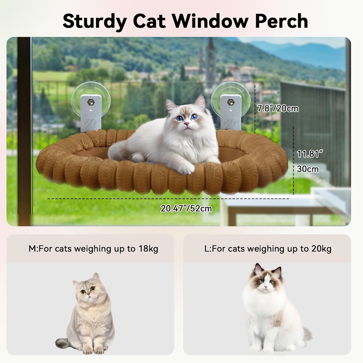 Thumbnail 2 de CareCooo Cat Window Hammock M (52x30cm) 18kg capacity 🐱