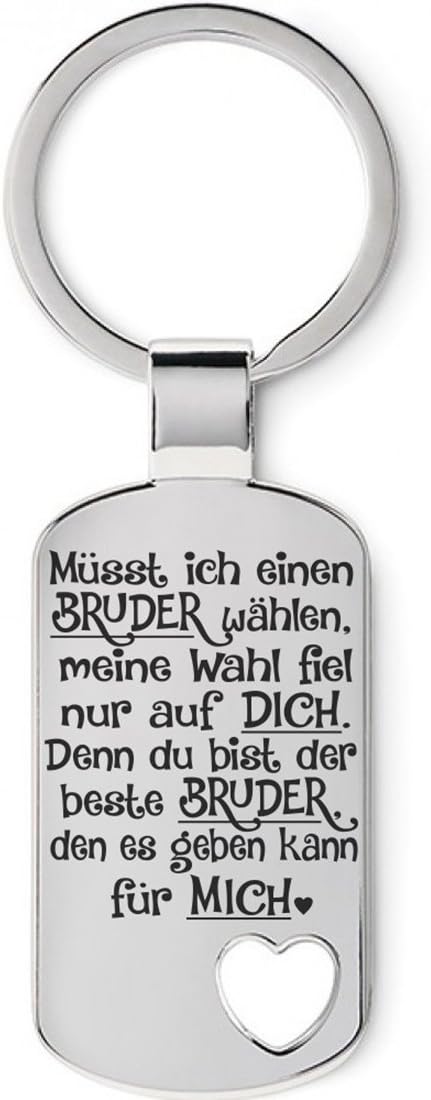Detalle de Lieblingsmensch Müsst ich einen Bruder wählen Schlüsselanhänger