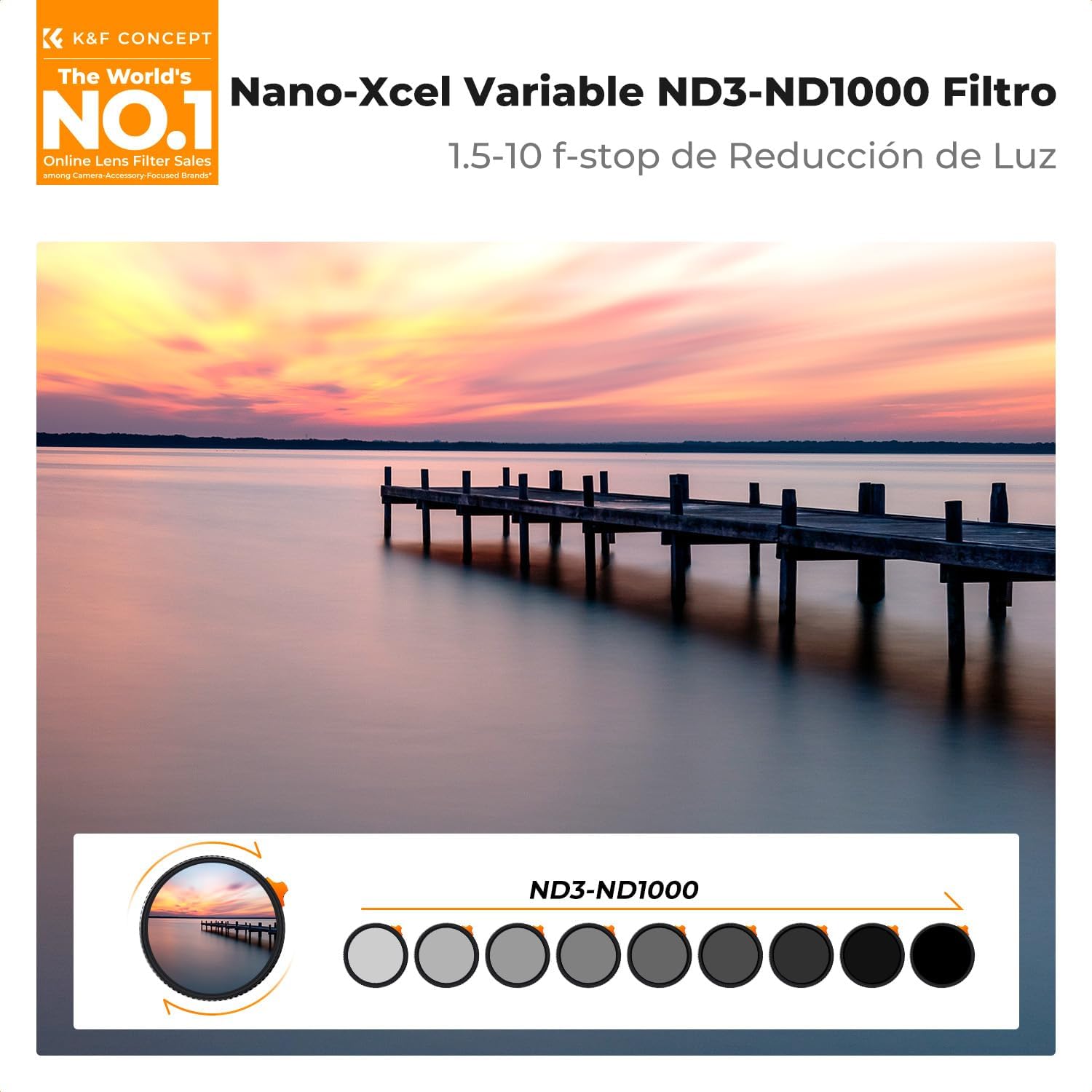 Detalle 2 de K&F CONCEPT Nano-Xcel 52mm ND3-1000