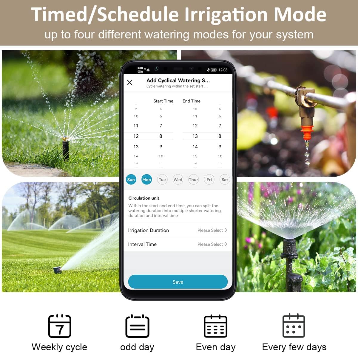 Thumbnail 4 de Temporizador WiFi de Agua para Exteriores con Alexa 🌐