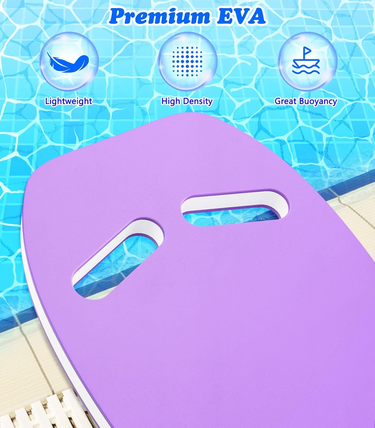Thumbnail 1 de MoKo Schwimmbrett für Kinder und Erwachsene – Kickboard Trainingsausrüstung mit Griffen, Cartoon Swim Board