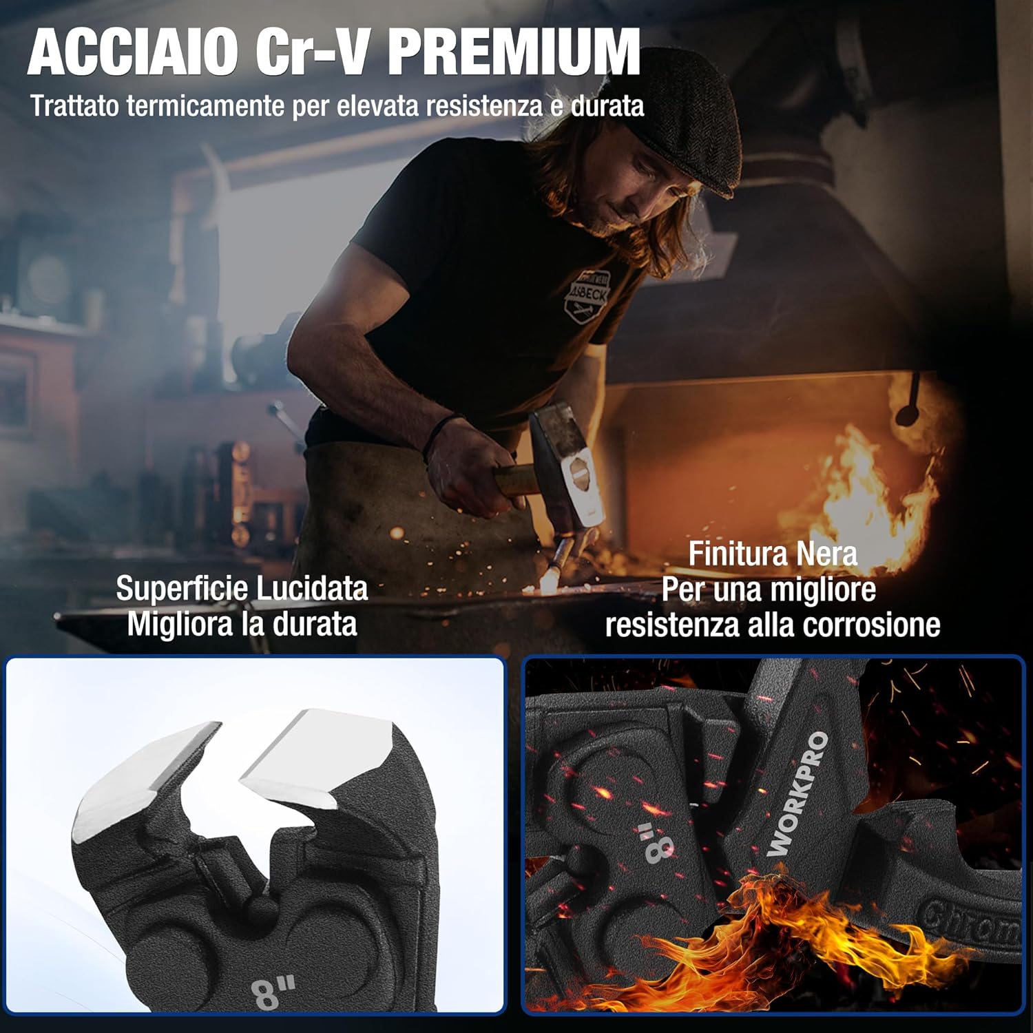 Thumbnail 6 de WORKPRO Pinze a Taglio Frontale: taglio, presa e tiraggio con leva multipla