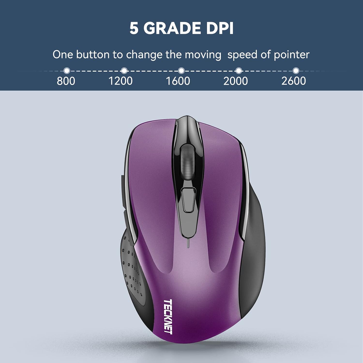 Detalle de TECKNET Pro 2.4G kabellose Maus 2600 DPI