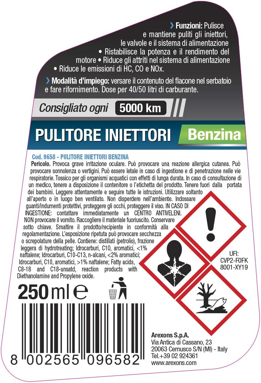Thumbnail 2 de Arexons Additivo Benzina Pulitore Iniettori 250 ml – Protettivo per Motori a Benzina