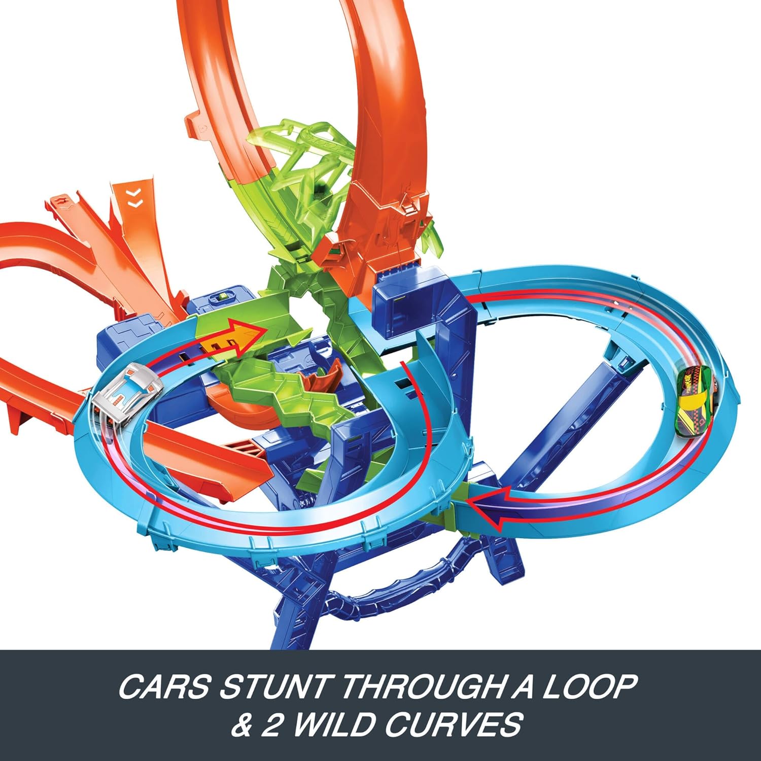 Detalle de Hot Wheels JKJ78 stunt track set