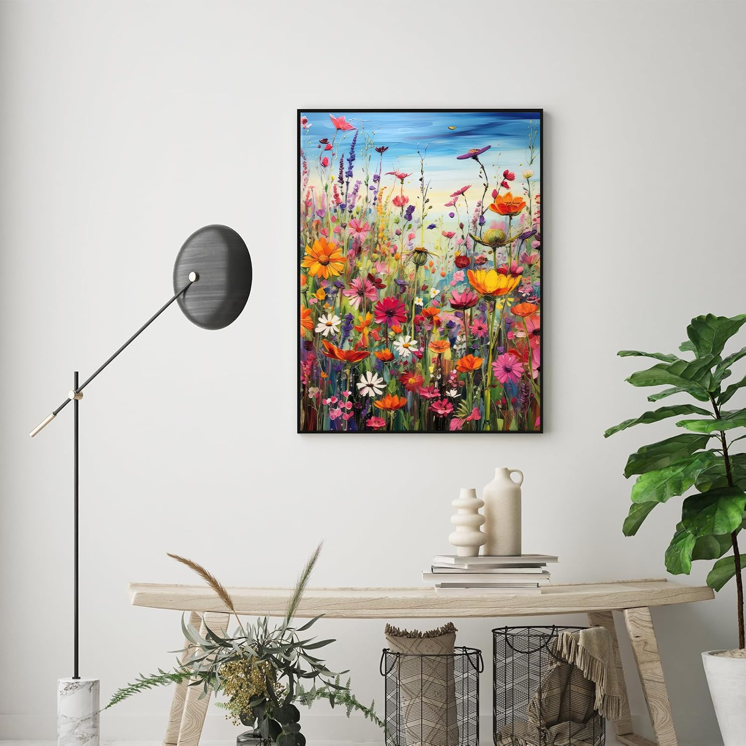 Thumbnail 5 de 77iiAii Adults Paint by Numbers Oil Painting Kit (40 x 50 cm) with 3 Brushes, Acrylic Paint & Hanging Hooks