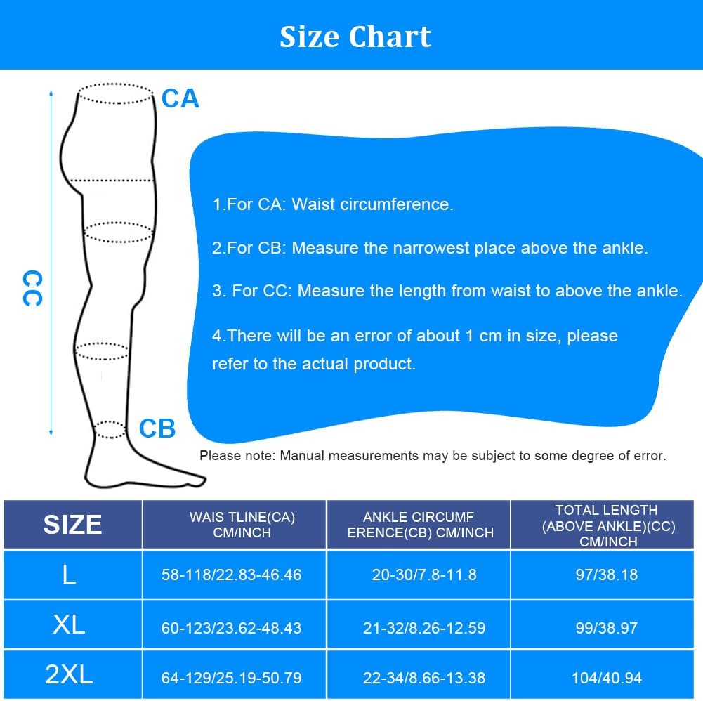 Detalle de AOGOE 4834786 medische compressiepanty, 23-32 mmHg, gegradueerd